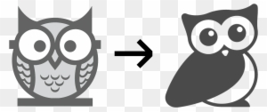As A Favicon Or In White On Colored Backgrounds, Which - Owl Logo Designs