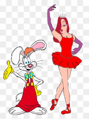 Jessica Rabbit As A Ballerina With Roger Rabbit By - Happy Ester Roger Rabbit