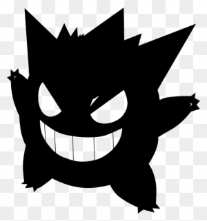 Download Gengar Decal By Mute Owl Pokemon Silhouette Free Transparent Png Clipart Images Download