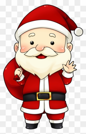 You Can Use This Cute And Adorable Santa Clip Art On - Cute Santa Claus  Animated - Free Transparent PNG Clipart Images Download