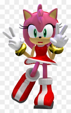 Sonic And Amy Rose Seaside Hill - Portable Network Graphics