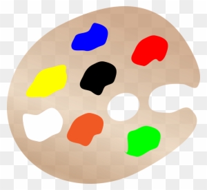 Cartoon Paint Splatter 21, Buy Clip Art - Art Simple Paint Pallet