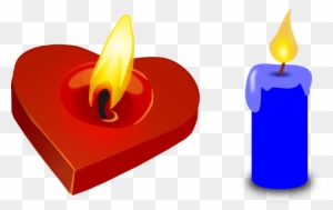 Cartoon Fire Images 29, Buy Clip Art - Heart Candle Shower Curtain