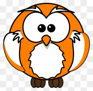 Hoot Clipart Orange Owl - Owl On Book Shower Curtain