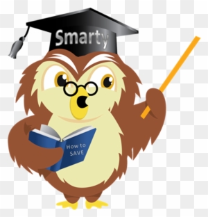 Cartoon Smart Owl