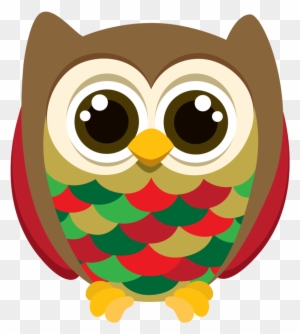 Owls For Kids Christmas Clip Art - Owl Christmas Gift Tags