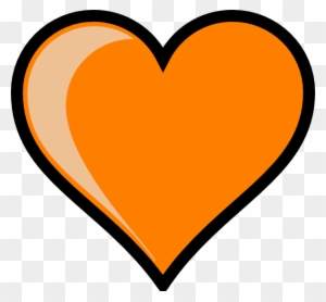 Orange - Heart - Clipart - Google Maps Icon Orange
