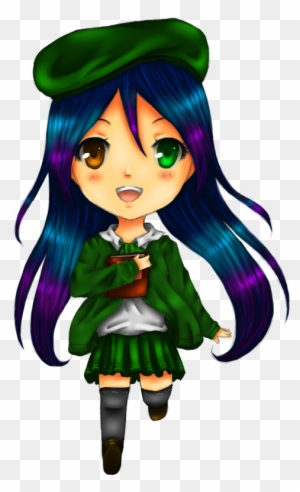 Chibi School Girl Drawing - Anime Oc Chibi School