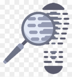 Magnifying Glass Footprint Scalable Vector Graphics - Magnifying Glass And Footprints
