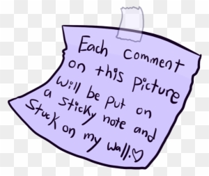 Do It By I Love You 4evs - Every Comment Will Be Put On A Sticky Note