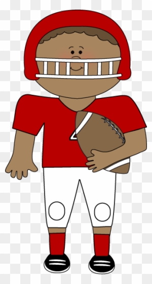 Kids Football Clipart - Playing American Football Clipart