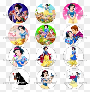 12pcs/lot Classic Animation Cartoon 18mm Snap Button - Level 2: Snow White (pearson English Kids Readers)