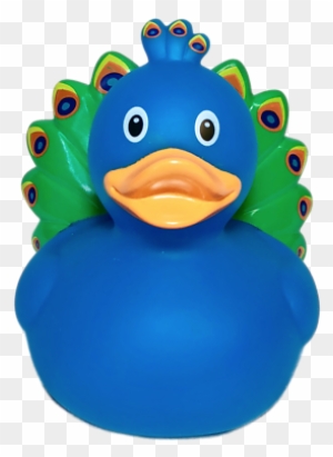 Peacock Rubber Duck By Lilalu - Bath Toy