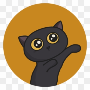 These Are Some Cats Avatar I Drew During My Free Time - Black Cat - Free  Transparent PNG Clipart Images Download