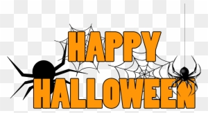 Happy Halloween Spider Web Png - Spider Web