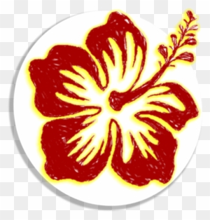 Car Stickers Detailed Hibiscus Flower Sticker