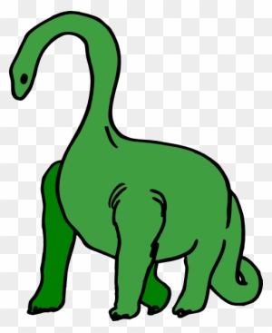 green long neck dinosaur