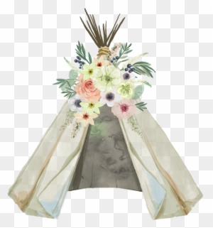 Download 8 Inches X 10 Inches Boho Wall Art Inspirational Quote Watercolor Teepee Free Transparent Png Clipart Images Download