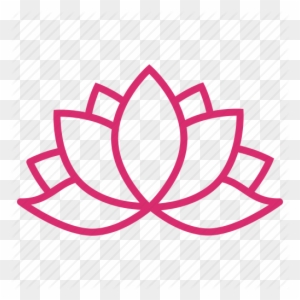 Lotus Flower Icon Logo Royalty Free Vector Image - Yoga Flower