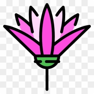 Ancient Egypt Symbol Icon - Lotus Flower Egyptian Symbol