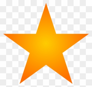 Orange Star Clip Art - Orange Star Png