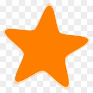 Orange Star Clipart - Material Star Icon