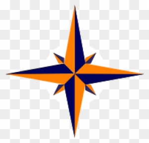 Blue And Orange Compass Rose Star Svg Clip Arts 600 - Blue And Orange Compass Rose Star Svg Clip Arts 600