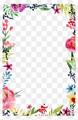 Frame Templates Free - Flower Border Transparent Background