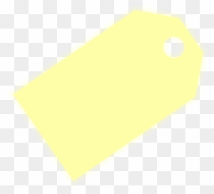 Price Tag Light Yellow Clip Art - Yellow Price Tag Transparent Background