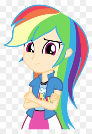 Human Rainbow Dash Vector By Cool77778 D65ehrk Copiapng - Horror Mlp Rainbow Factory