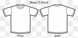 White T Shirt Outline - T Shirt Design Drawing