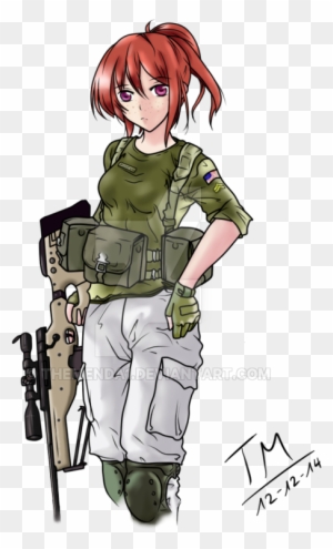 United States Army Soldier Military Uniform - Anime Army General Girl