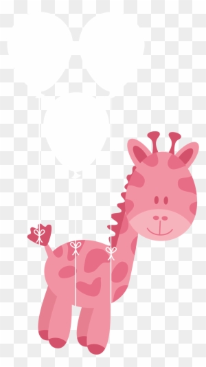 Northern Giraffe Diaper Infant Euclidean Vector Baby - Giraffe Baby Pink Png