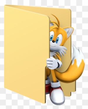 Tails In Your Folder By Angelofto - Windows 7 Folder Icon Png