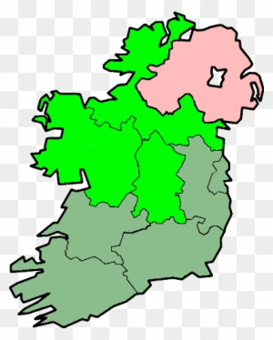 Border, Midland And Western Region Bright Green - Most Popular Names Ireland