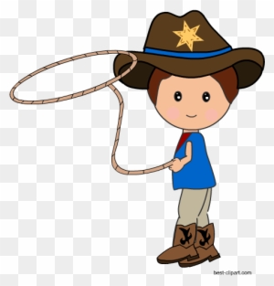 Cowboys Clipart Cowboy-holding-lasso-rope-clipart Classroom Clipart ...