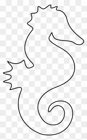 Sea Horse Printable - Outline Of A Seahorse