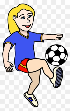 Football, Sports, Game, Girl, Playing, Player, Soccer - Soccer Ball Clip Art