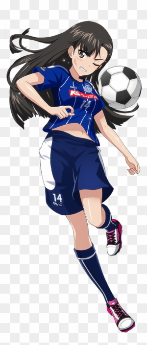 Black Hair Football Football Uniform Girls Und Panzer - Anime Girl Playing Football