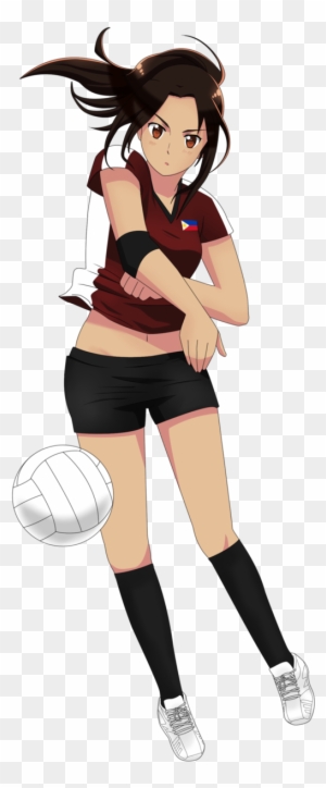 Volleyball By Exelionstar - Anime Girl Playing Volleyball