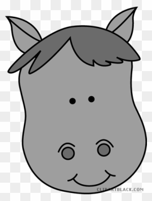 Horse Head Animal Free Black White Clipart Images Clipartblack - Horse Head Clipart Png