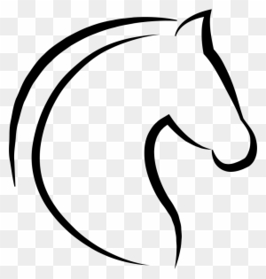 Horse Head With Hair Outline Comments - Simple Horse Head Outline