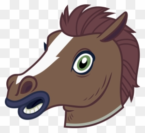 Mlp Fim Resources Vector By Luckreza8 - Horse Head Mask Vector