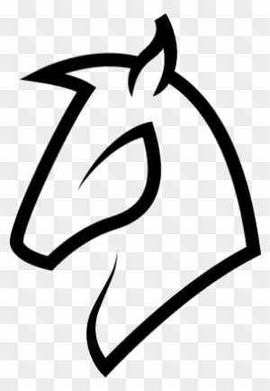 Horse Head Outline Vector - Outline Of A Horse Head