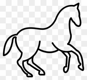 Dancing Horse Outline Svg Png Icon Free Download - Horse Outline Png