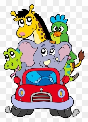 Funny Cartoon Animals In Red Car - Projeto Animais Da Africa - Free Transparent PNG Clipart Images Download Funny Cartoon Animals In Red Car - Projeto Animais Da Africa - Free Transparent PNG Clipart Images Download