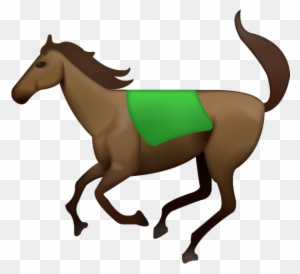 Download Running Horse Iphone Emoji Icon In Jpg And - Horse Emoji
