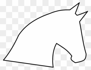 Animals Horse Head Outline Profile - Horse Head Drawing Simple