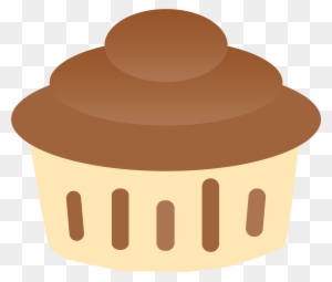 Chocolate - Clipart - Chocolate Cup Cake Clip Art