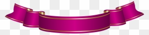 Dark Pink Banner Transparent Png Clip Artu200b Gallery - Purple Ribbon Banner Png